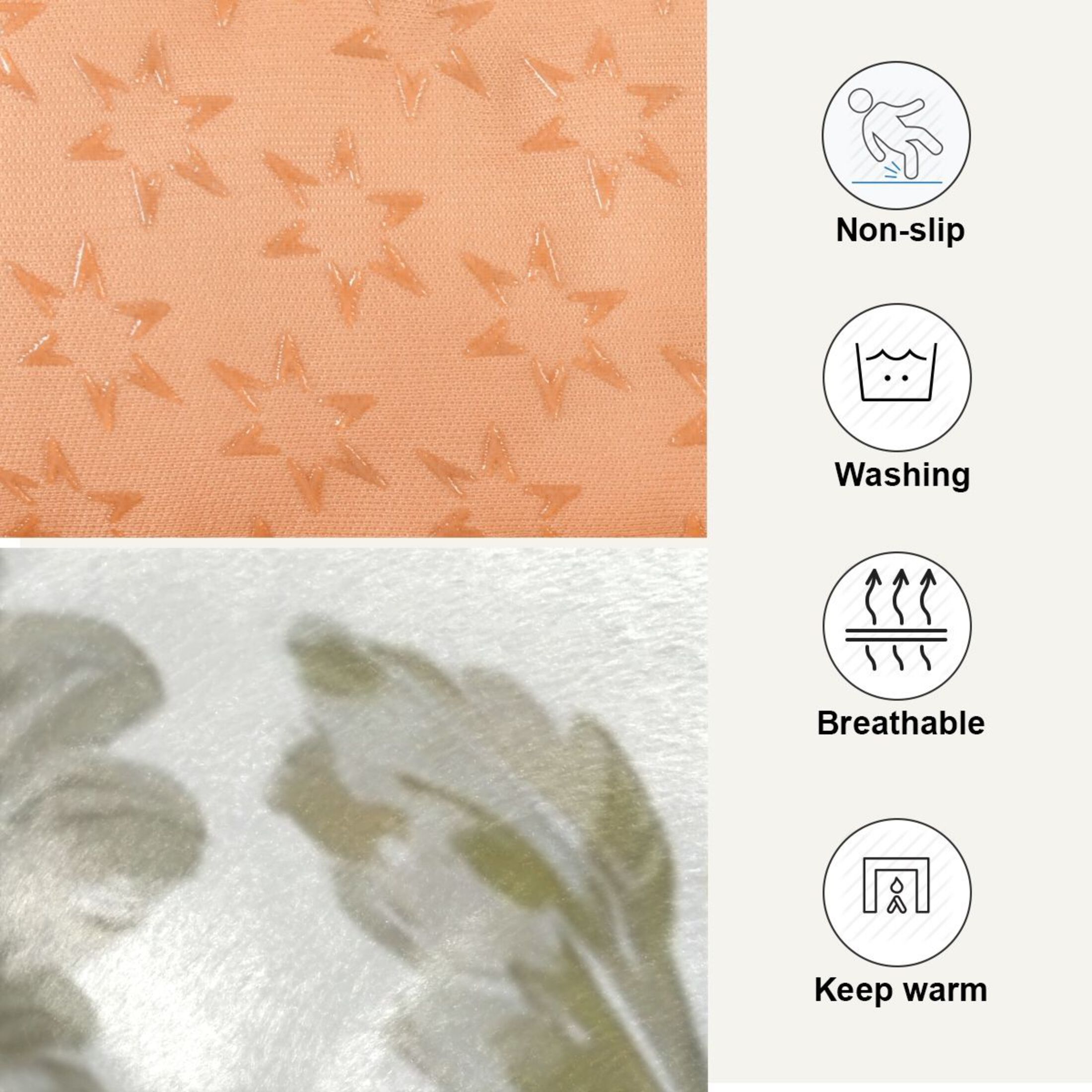 Cozy Mat Pet Bed Indoor Outdoor Warm Soft For Cat Dog Puppy(S/M) Elegant Damask Pattern