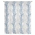 thumbnail image 2 of Navy Blue Grey Branch Sheer Curtains 84 Inches Long, Spring Summer Pastoral Botanical Light Filering Curtains, Breathable Simi Curtain Privacy Drapes for Living Room Bedroom Window Treatment, 2 of 9