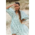 thumbnail image 1 of Vestido de algodón informal, holgado, con lazo floral, para mujer, de moda, para vacaciones en la playa, falda corta, 1 of 5