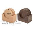 thumbnail image 4 of Injueey 6 pack/lot-La belleza de la con un hermoso juego de posavasos adecuado para bebidas frías y calientes, posavasos de madera, Type3 NO3, 4 of 6