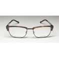 thumbnail image 3 of Claiborne 247 Full Rim Rectangular Brown Havana Eyeglasses, 3 of 9