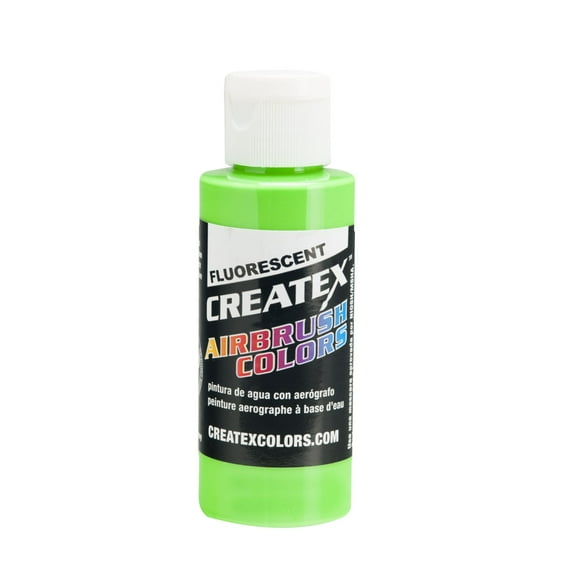 Createx Airbrush Color, Fluorescent, 2 oz., Green