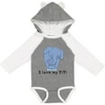 thumbnail image 3 of Inktastic I Love My TiTi Elephant Blue Boys Long Sleeve Baby Bodysuit, 3 of 5