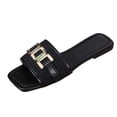 thumbnail image 2 of Ytobaz Slide Sandals for women Woven Buckle Flat Sandals Open Toe Slides Office Vacation Travel Walking Daily Casual Comfortable Footwear, 2 of 9