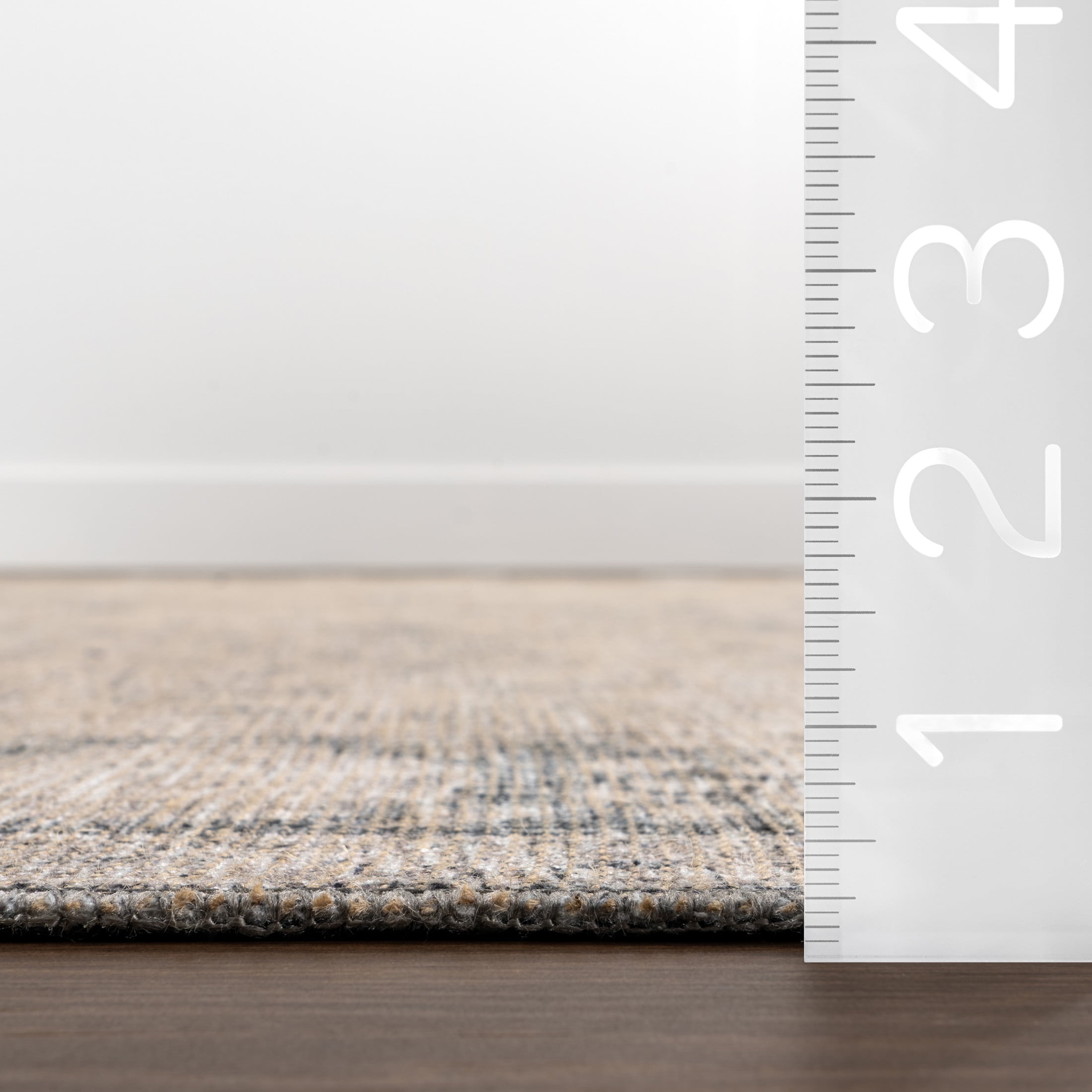 Nuloom Hillstone Collection Traditional Vintage Medallion Area Rug, 4' x 6', Brinly Grey