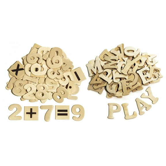 Creativity Street® Wood Letters & Numbers, 200/pkg