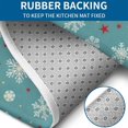 thumbnail image 4 of Blue Christmas Snowflake and Star Pattern Bathroom Rugs Sets 3 Piece,Toilet Cover Set,Absorbent Non Slip Bathroom Mats Sets with U-Shaped Contour Rug Toilet Rug Set, 4 of 5