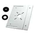 thumbnail image 2 of Insert Plate,Router Table Wood Flip Auxiliary Tool Benches Flip Auxiliary Tool Plate Alloy Wood Panel Flip Wood Dsfen Router Plate Benches Panel Router Templates Flip-plate Saw Panel Flip Mewmewcat, 2 of 7