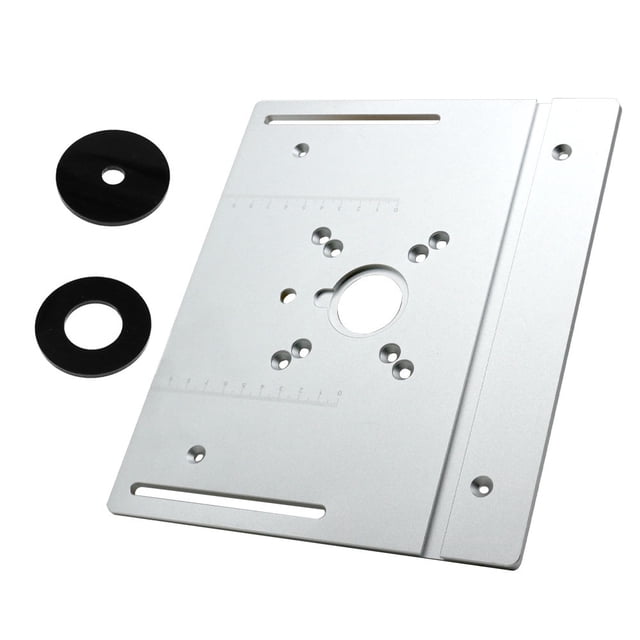 Router Table Insert Plate Aluminum Alloy Wood Milling Flip Board Machine Engraving Auxiliary Tool Woodworking Benches