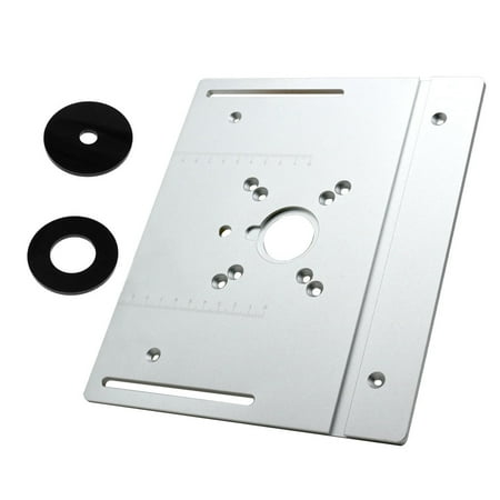 

Htovila Router Table Insert Plate Aluminum Alloy Wood Milling Flip Board Machine Engraving Auxiliary Tool Woodworking Benches