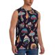 thumbnail image 2 of Balery Mushroom Doodle Camisetas sin mangas para hombre, absorbe la humedad y protege contra el mal olor.-Medium, 2 of 7