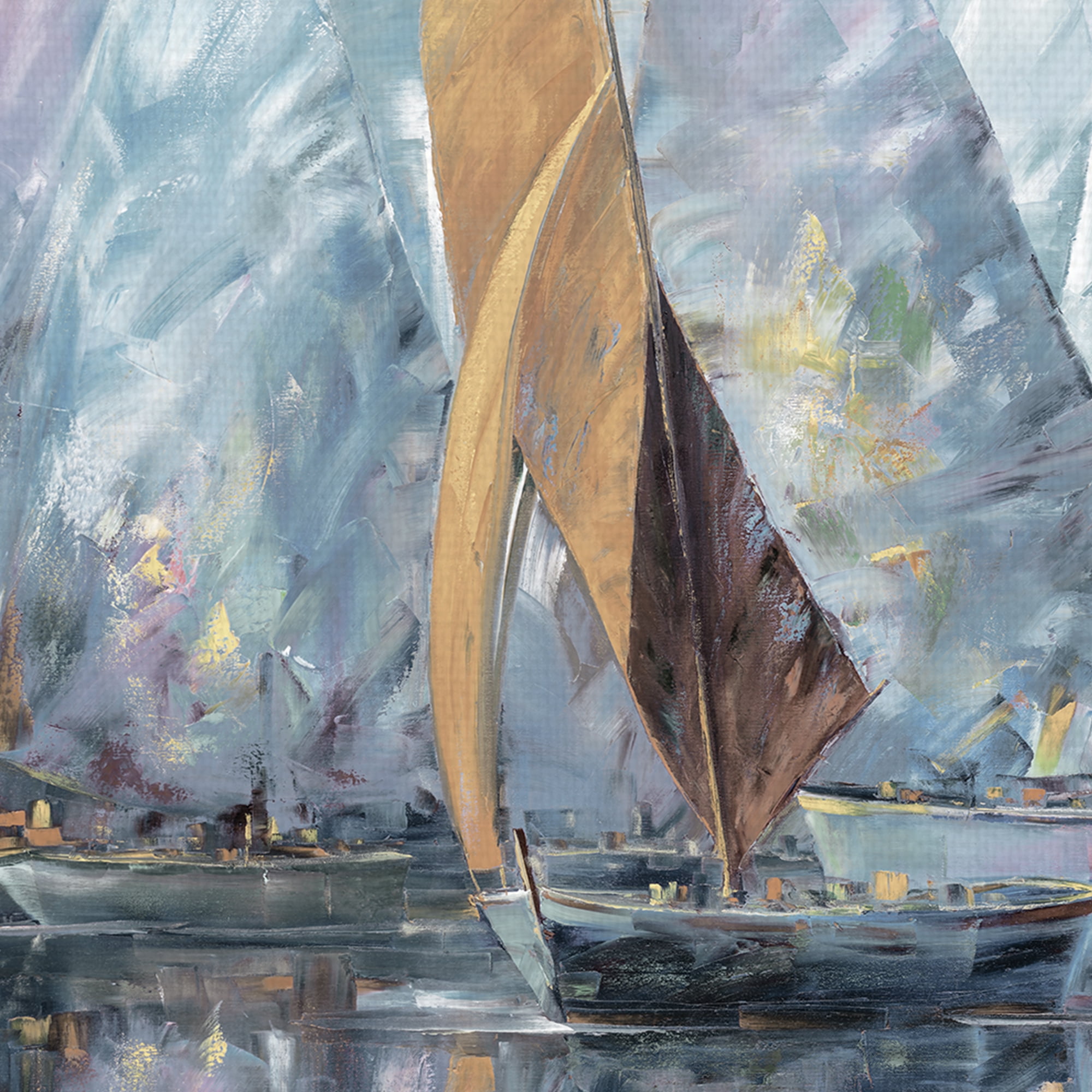 Masterpiece Art Gallery Sail Boats Light by Edward Park Canvas Art Print