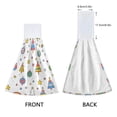 thumbnail image 4 of WOBOGO Christmas Tree Disco Balls Pattern Hand Towel Set of 2 Absorbent for Kitchen and Bathroom With Velcro Hanging Loop 18.2×14in, 4 of 7