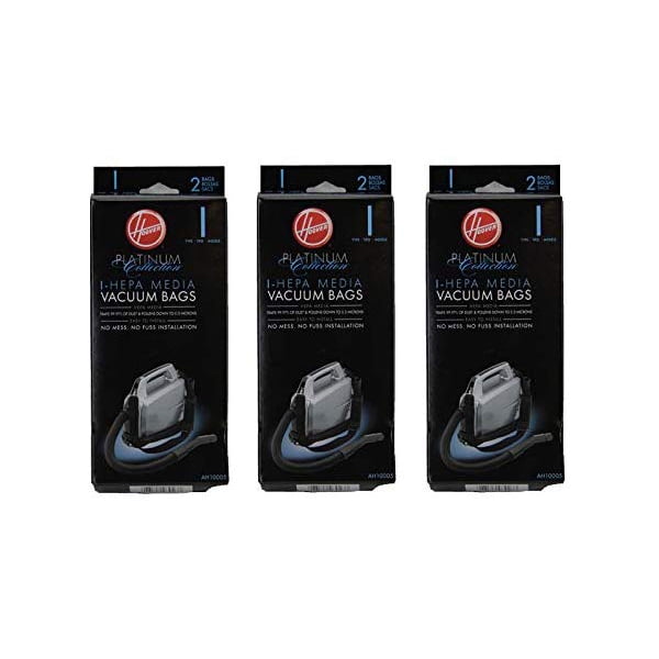 Hoover SH10000 Platinum Type I Hepa Paper Bags (6pk) AH10005