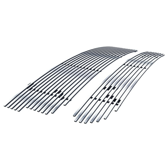 APS Compatible with Ford F-150 1999-2003 Lightning Main Upper Lower Bumper Chrome Billet Front Grill Grille Insert Combo F87932A