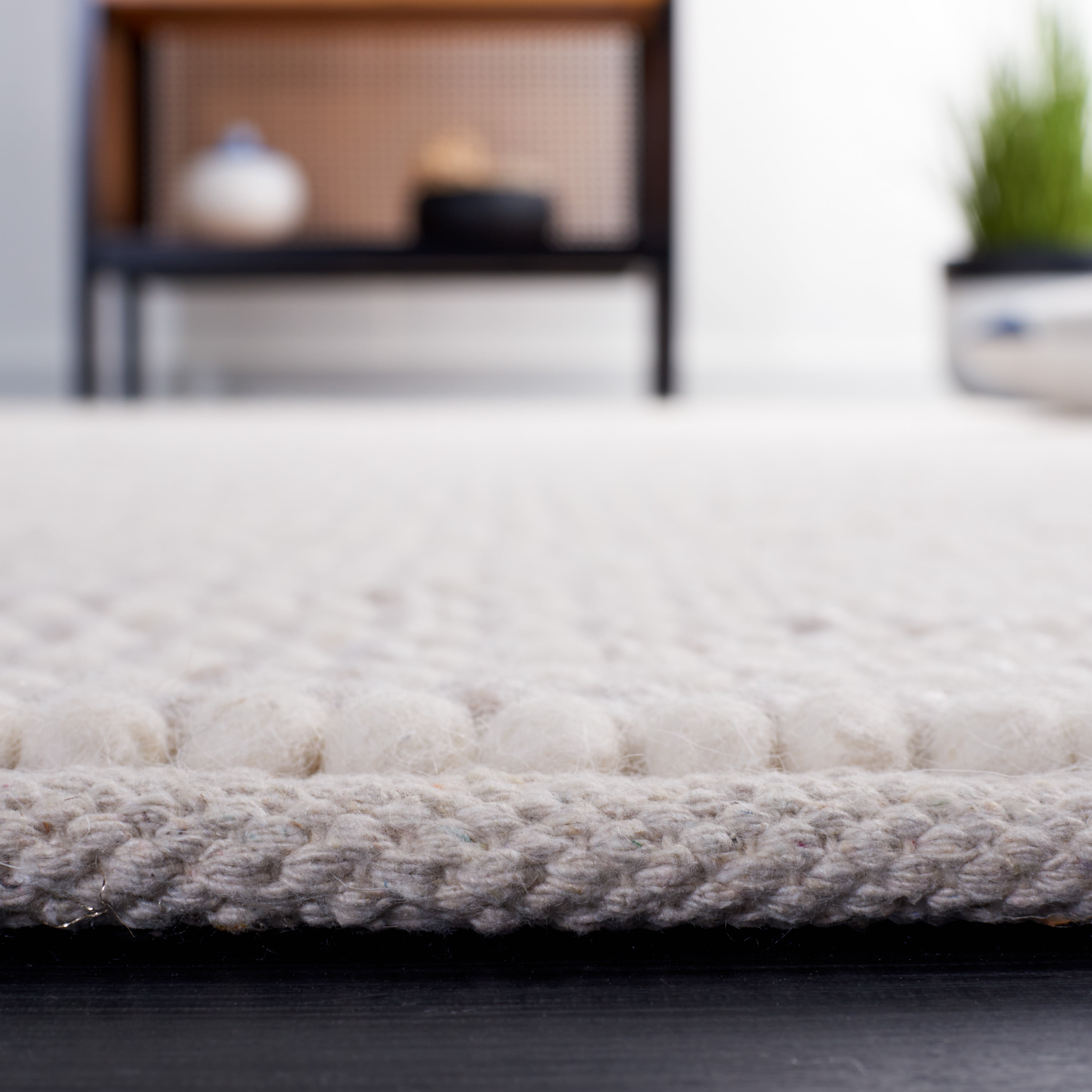 SAFAVIEH Natura Fredrick Striped Area Rug, Ivory/Beige, 10' x 14'