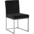 thumbnail image 2 of Contemporary Chic Modern, Contemporary Velvet Upholstered Dining Chair with Durable Metal Base, Set of 2, 18" W x 22" D x 32" H, Chic Dining Table Chairs, 2 of 6