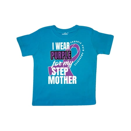 

Inktastic Chronic Pain I Wear Purple For My Step Mother Gift Toddler Boy or Toddler Girl T-Shirt