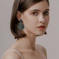 thumbnail image 3 of Aretes Elegance 11 Diseños Colgantes Hechos a Mano con Cuentas Negras, 3 of 7