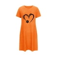 thumbnail image 6 of WJHWSX Nightgowns for Women,Womens Nightgown,Moisture Wicking,Slip-On,Printed,Orange,XL(US:10), 6 of 6