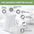 thumbnail image 6 of Viewstar Pillows for Sleeping 2 Pack Cooling Shredded Memory Foam Pillows King Size, Height Adjustable Medium Firm Bed Pillows , Zippered Bamboo Fiber Cover(20"x 36"), 6 of 6