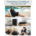thumbnail image 4 of Casa Platino Bath Sheet 2 Pack - Oversized Quick Dry Bath Sheet Towels, Soft & Absorbent Perfect for a Luxurious Bath Experience - Black, 4 of 8