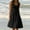 Black, variant on cllios Casual Dress for Women Summer Solid Scoop Neck Tiered Loose Tank Dresses Sleeveless A-Line Comfy Midi Beach Dress