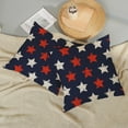 thumbnail image 5 of 4th of July Pillow Covers 18x18 Set of 2, America Flag Red White Stars Decor Patriotic Throw Pillows Independence Memorial Day Pillowcase Linen Decorations Outdoor Cushion Case for Couch Home, 5 of 6