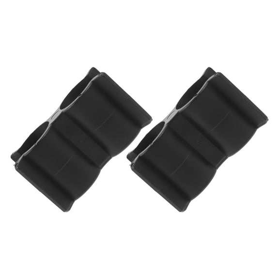 SEWOART 2Pcs Double Port Pipe Clamps Plastic Pipe Clamp Fittings for Marine Yacht Rv Shelf Pole Connectors