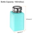 thumbnail image 2 of Uxcell Solvent Alcohol Dispensers 180ml(6oz) Push Down Liquid Dispenser Pump w Stainless Steel Lid, Green, 2 of 6