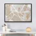 thumbnail image 3 of wall26 Framed Canvas Print Wall Art Minimal Geometric Brown Pastel Paint Polygons Abstract Shapes Illustrations Modern Art Decorative Contemporary for Living Room, Bedroom, Office - 16x24 Black, 3 of 5