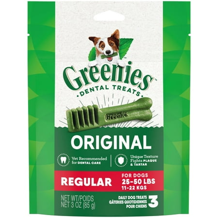 UPC: 0642863106996 | Greenies Original Flavor Dental Treats for Dogs  3 oz Pouch