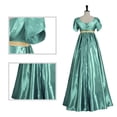 thumbnail image 2 of Women’s 19th Century Satin Ball Gown Victorian Regency Empire Waist Dress, 2 of 3