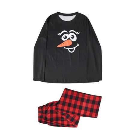 

NECHOLOGY 18 Month Christmas Pajamas Family Matching Family Pajamas Sets Christmas Pajamas for Family of 3 Short Sleeve Suit Black Large