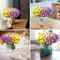 thumbnail image 5 of 6 Bundles Daisies Artificial Flowers Fake Colorful Daisy Plant UV Resistant Greenery Shrubs Plants for Indoor Outdoor Hanging Planter Home Garden Wedding Porch Window Decor, 5 of 7