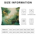 thumbnail image 5 of Emerald Green Gold Marble Pillow Covers, Green and Gold Modern Abstract Throw Pillow Covers Outdoor Decorative Pillow Case for Couch Bed Sofa Cushion Home Decor, 5 of 5