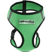 Angle View: Paws & Pals Dog Harness Easy Walking Collar Soft Vest for Pet Control - XL - Green