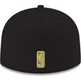 thumbnail image 3 of New Era NBA Golden State Warriors 59FIFTY Fitted Cap - Black, 3 of 3