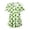 Dark Green, variant on GEWSEY St Patricks Day Shirt Women Shamrocks Printed V Neck Short Sleeve Nursing Uniform Scrubs Shirts with Pockets (White, XL)
