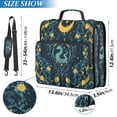 thumbnail image 2 of FORMRS Zipper Binder with Shoulder Strap 2-inch Ring 500 Sheet Capacity File Bag, Green Dragon Flowers, 2 of 5