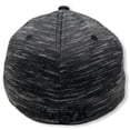 thumbnail image 2 of Hurley Men's Icon Textures Flex Fit Hat Cap (Large/X-Large, Black Heather), 2 of 3