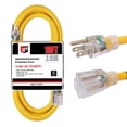 thumbnail image 1 of Cable de extensión EP de 10 pies iluminado para exteriores 10/3 SJTW 1875 W 15 A, 1 of 7