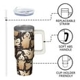 thumbnail image 3 of 30oz Halloween Tumbler with Handle – Skeleton Candy Drinkware with Lid and Straw – Horror Travel Cup – Party Gifts Coffee Mug, 3 of 5