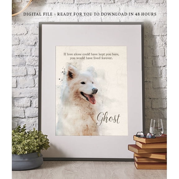 DIANANA Personalized Pet Memorial DIGITAL FILE // Pet Loss Gifts // dog dad gift // Pet Bereavement Gift // Pet Sympathy Gift // Pet Loss Portrait