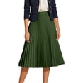thumbnail image 1 of Pleated Midi Skirt For Everyday Casual Wear Perfect For Summer And Versatile Styling Options, 1 of 4
