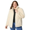 thumbnail image 3 of Free Country Women's Plus Size Cirrus Quilted Reversible Jacket Oat 1X, 3 of 9