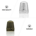 thumbnail image 4 of 6pcs Sewing Thimbles Metal Finger Sleeves Needlework Thimble Rings Gift, 4 of 6
