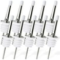 thumbnail image 1 of Liquor Bottle Dispenser Spouts \u2013 Classic Speed Pours for Alcohol, Olive Oil and Shave Ice Syrup \u2013 Rustproof Stainless Steel with Tapered Pouring Funnels and Dust Caps (10 Pack), 1 of 5