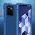 thumbnail image 5 of TJS for Nokia HMD Vibe (N159V TA-1590) Phone Case, Full Body Protective Heavy Duty Hybrid Bumper Cover (Blue), 5 of 5
