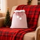 thumbnail image 4 of Bolsa de regalo navideña de terciopelo dorado con diseño navideño rojo | Tamaño grande de 40 x 60 cm para regalos navideños | Decoración festiva para el hogar y fiestas | Incluye 1 bolsa, 4 of 6